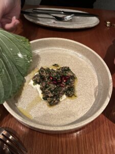raw tuna tabbouleh uncovered
